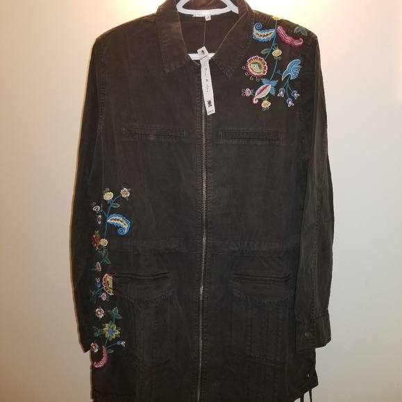 Willow & Clay Jackets & Blazers - Maddie Embroidered Anorak Jacket